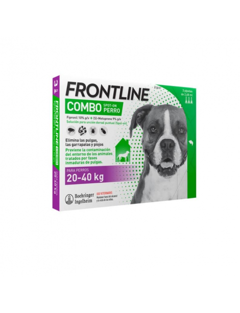 FRONTLINE TRI-ACT (UNIDADE) 20-40KGS CÃO 1 PIPETA