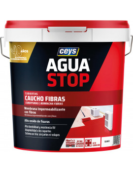 AGUASTOP BORRACHA FIBRA CINZA 20KG