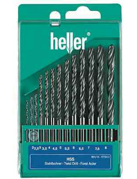 JOGOS BROCAS HELLER HSS RETIFICADA 13PCS 2MM/8MM REF.4006752