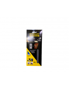 LIXA RETANGULAR 1/3 STANLEY MALHA 3PCS GRAU 240