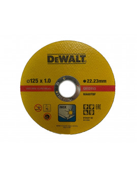 DISCO C/INOX 125X1MM DeWALT- 10 unidades