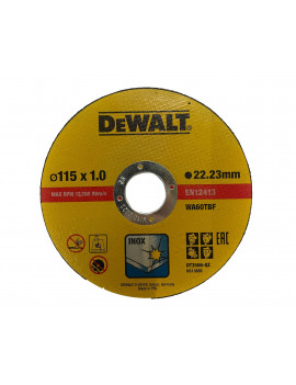DISCO C/INOX DeWALT 115X1MM- 10 unidades