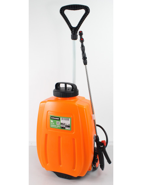 PULVERIZADORES BATERIA 16LT CARRINHO LARANJA MADER REF.49051