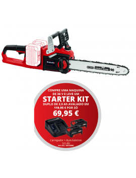 SERRA A BATERIA GE-LC 36/35 LI-SOLO REF.4501780 +STARTER KIT DUPLO 3AH REF:4512098 EINHELL 