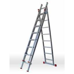 ESCADA 3.5+3.5+3.5 ALUMÍNIO DEGRAU QUADRADA REFORÇADA PROFISSIONAL