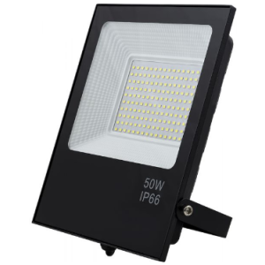 PROJETORES LED 50W MURAL PRETO FINO