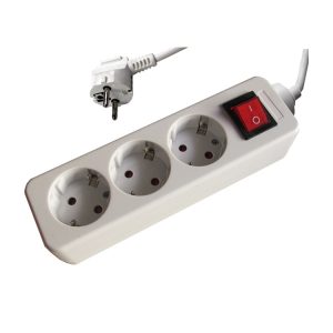 EXTENSÃO TRIPLA 5MT C/INTERRUPTOR C/TERRA C/CABO