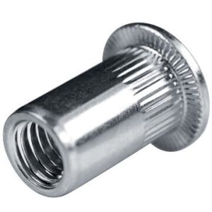 PORCA REBITAR (ESTRIADA) M8 ZINC.