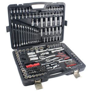 MALA DE FERRAMENTAS 215 UNIDADES 1/4" - 3/8" - 1/2"