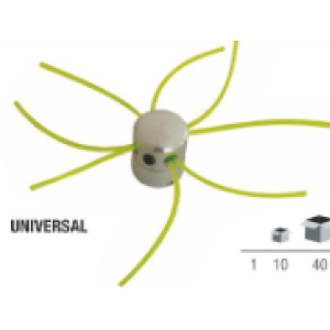 CABEÇA ROÇADORA ALUMÍNIO C/PARAF. CENTRAL 4 FIOS KIPA REF.7178