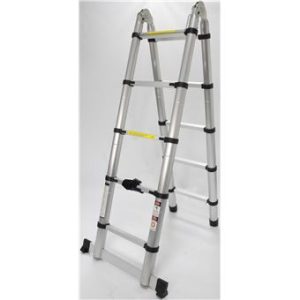 ESCADA ARTICULADA TELESCÓPICA 10 DEGRAUS ALUMÍNIO REF.10057