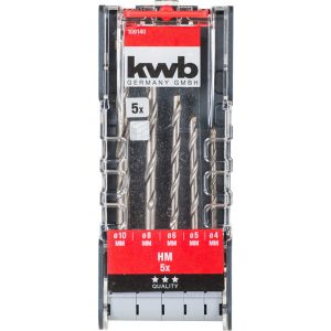 JOGOS BROCAS 5PCS PEDRA HSS KWB