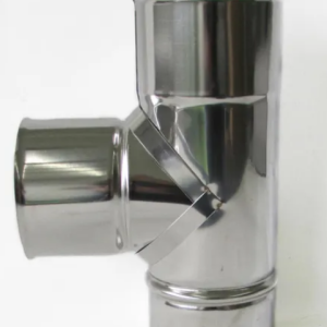 TE INOX 304 C/TAMPO 125MM