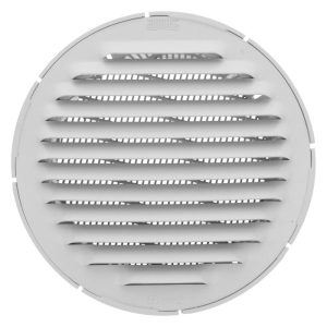 GRELHAS ALUMÍNIO VENTILADOR REDONDO 10CM BRANCO AMIG REF.24727