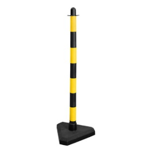 POSTES SINALIZAÇÃO 90CM PRETO/AMARELO REF.1105025