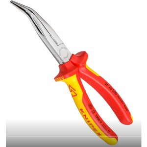 ALICATES PONTAS CURVAS 200MM KNIPEX 100VOLT VDE