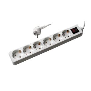 EXTENSÃO SEXTUPLA 3MT C/INTERRUPTOR C/TERRA C/CABO