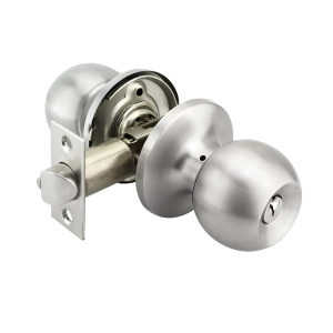 FECHADURA TUBULAR 281 CHAVE BOTÃO INOX