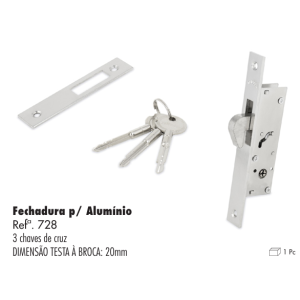 FECHADURA GANCHO 20MM REF.728