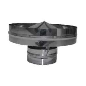 CHAPÉUS P/TUBO INOX 90MM C/TAPA VENTO