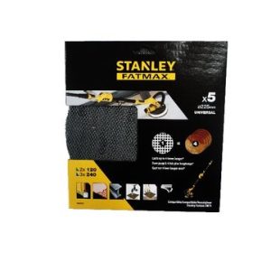 LIXA ORBITAL 225MM 5PCS STANLEY