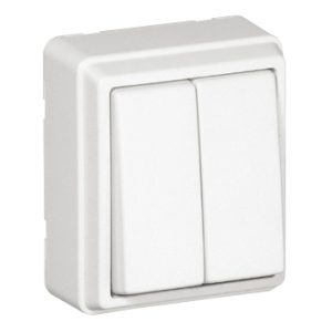 COMUTADOR ESCADA DUPLO BRANCO