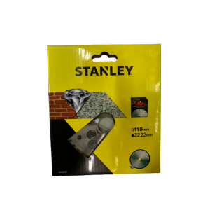 DISCO DIAMANTE STANLEY 115MM CONTÍNUO - GRANITO/TIJOLO - TURBO