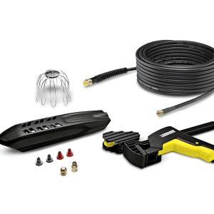MANGUEIRA DESENTUPIR KIT LIMPEZA TUBOS E CALEIRAS 20MT P/LAVADORA PRESSÃO KARCHER