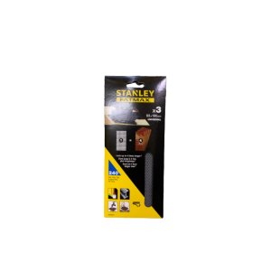 LIXA RETANGULAR 1/3 STANLEY MALHA 3PCS GRAU 240