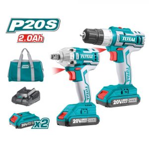 PACKS APARAFUSADORAS + CHAVES IMPACTO A BATERIA TOTAL REF.TCKLI2007