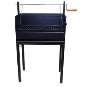 CHURRASQUEIRA C/ELEVADOR CHAPA RETANGULAR