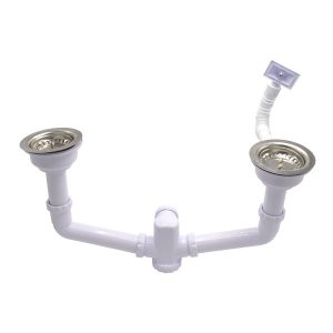 SIFÃO BANCA DUPLO CESTA 115 SAIDA MAQ.LAVAR ANTI-INUNDAÇÃO