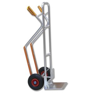 CARRO ARMAZÉM ALUMÍNIO C/APOIO ATRÁS CARGA 180KG