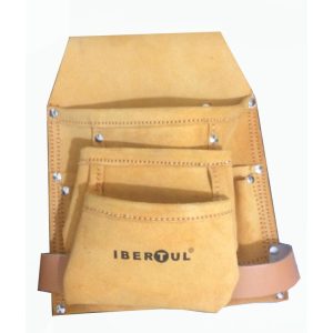 BOLSAS FERRAMENTA COURO SIMPLES SEM CINTO 9 BOLSOS IBERTUL