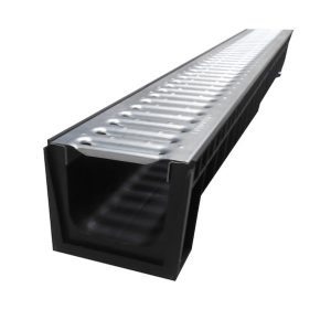 CANAL SANEAMENTO PPHD 13 CM C/GRELHA GALVANIZADA 13CM  ALTURA