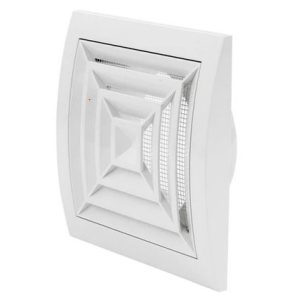 GRELHAS PLÁSTICO VENTILADOR 15X15 TECTO C/REDE ABS ODEM