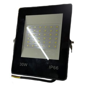 PROJETOR LED 30W MURAL PRETO FINO