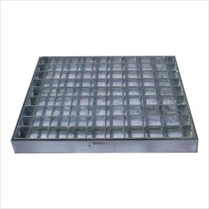 GRELHAS FURADA 60X60 GALVANIZADA C/ARO