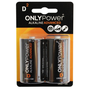 PILHAS LR20 ADV ALCALINA ONLYPOWER