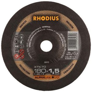 DISCOS C/INOX RHODIUS 180X1.5MM ALPHA XTK70