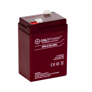 BATERIAS 6V 4AH VRLA ONLYPOWER