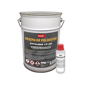 RESINAS POLIESTER 5KG + CATALISADOR 125GRS