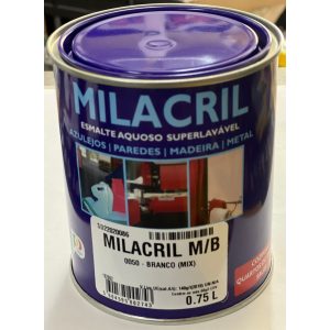 ESMALTES MILACRIL MEIO BRILHO BRANCO 0.75LT