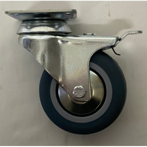 RODÍZIO GIRATÓRIO 75MM MTF C/TRAVÃO BORRACHA