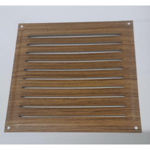 GRELHAS ALUMINIO VENTILADOR 15X15 CASTANHO