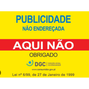 PLACAS PUBLICIDADE AQUI NÃO (ALUMÍNIO)