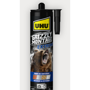 COLA MONTAGEM GRIZZLY 435GR UHU