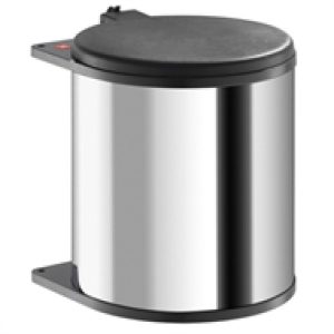 BALDE LIXO CILÍNDRICO INOX CAPACIDADE 13LT