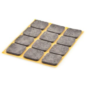 PROTETOR CADEIRA 22X22MM QUADRADO/REDONDO 12UNID.