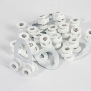 ROLETES DUPLOS TRIANGULAR CALHA U